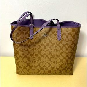 Coach reversible tote bag.